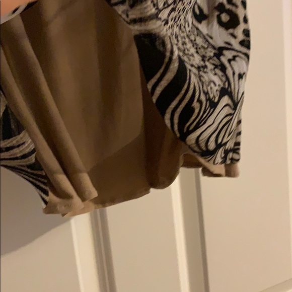 Sleeveless animal & flower print lined top size 4 - Picture 5 of 7